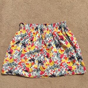 LOFT Floral Tropical Print Skirt